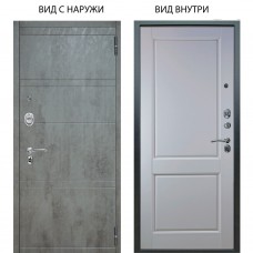 Люкс АС / Агат Дуо Темный бетон / Соренто Белая эмаль