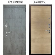 Люкс АС / Агат Дуо Темный бетон / Элегант Дорс светлый горизонт