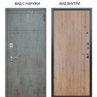 Люкс АС / Агат Дуо Темный бетон / Элегант Рустик соломенный