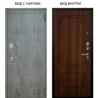 Люкс АС / Агат Дуо Темный бетон / Элион Дуб рустикальный