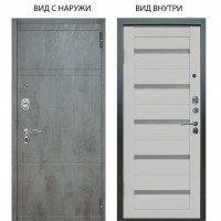 Люкс АС / Агат Дуо Темный бетон / Александра Серый винил