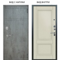 Люкс АС / Агат Дуо Темный бетон / Анастасия 2 Ваниль винил