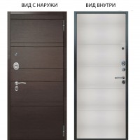 Люкс АС / Агат Дуо Венге горизонт / Агат Вельвет белый горизонт