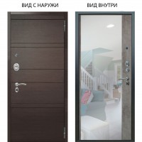 Люкс АС / Агат Дуо Венге горизонт / Магнум Светлый бетон