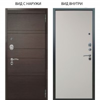 Люкс АС / Агат Дуо Венге горизонт / Элегант Софт милк