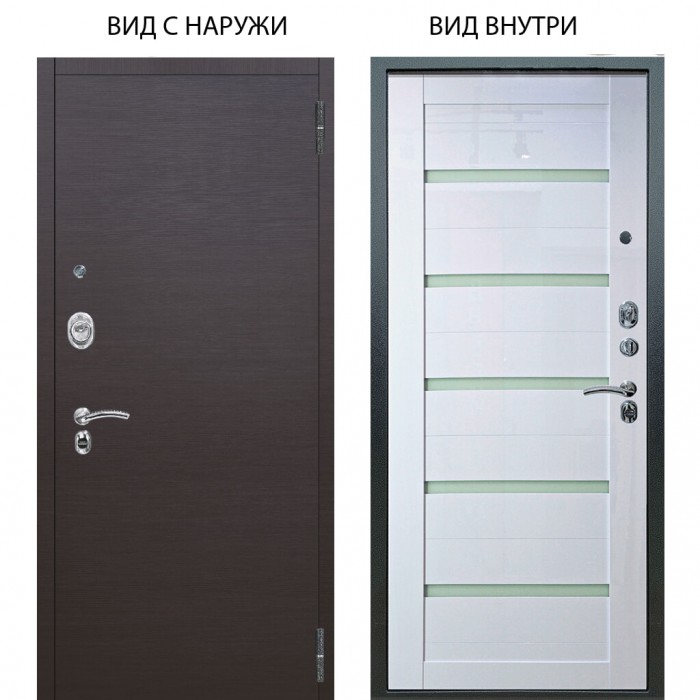 Люкс АС / Элегант Венге горизонт / Александра Белый глянец