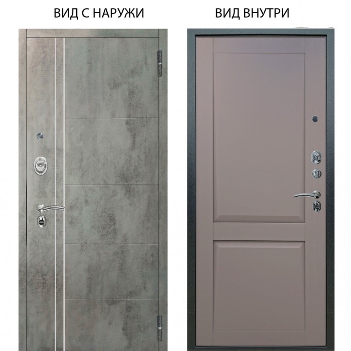 Люкс АС / Лофт Темный бетон / Ариана Серая эмаль