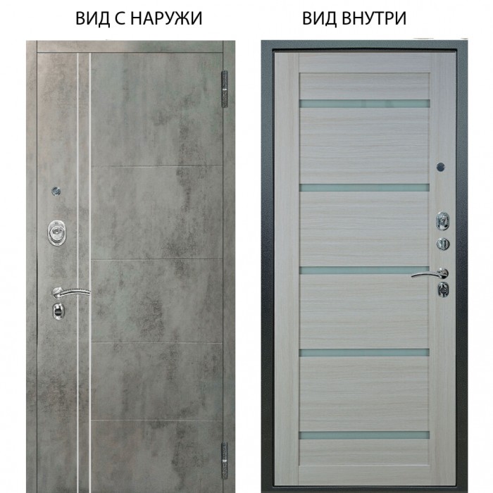 Люкс АС / Лофт Темный бетон / Александра Белая лиственница