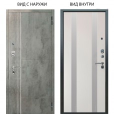 Люкс АС / Лофт Темный бетон / Дуэт Белое дерево вставки Изабель