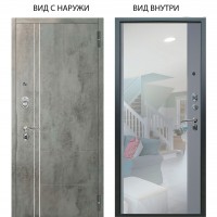 Люкс АС / Лофт Темный бетон / Магнум Силк маус