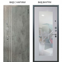 Люкс АС / Лофт Темный бетон / Милли Роял вуд белый