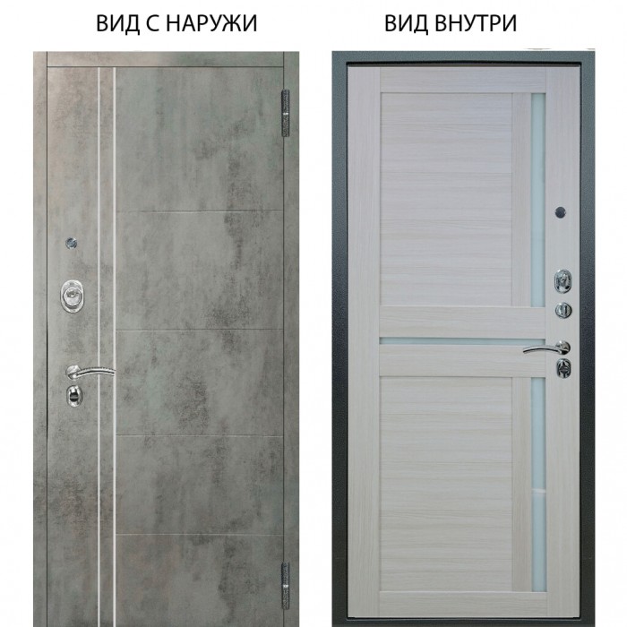 Люкс АС / Лофт Темный бетон / Мирра Белая лиственница