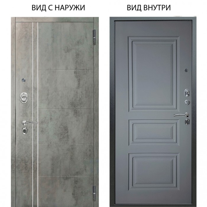 Люкс АС / Лофт Темный бетон / Скиф Силк маус