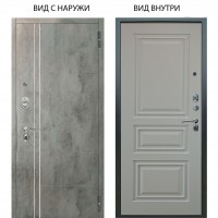 Люкс АС / Лофт Темный бетон / Скиф Софт милк