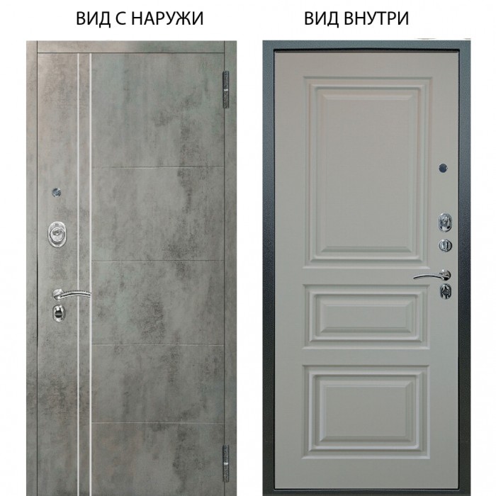 Люкс АС / Лофт Темный бетон / Скиф Софт милк