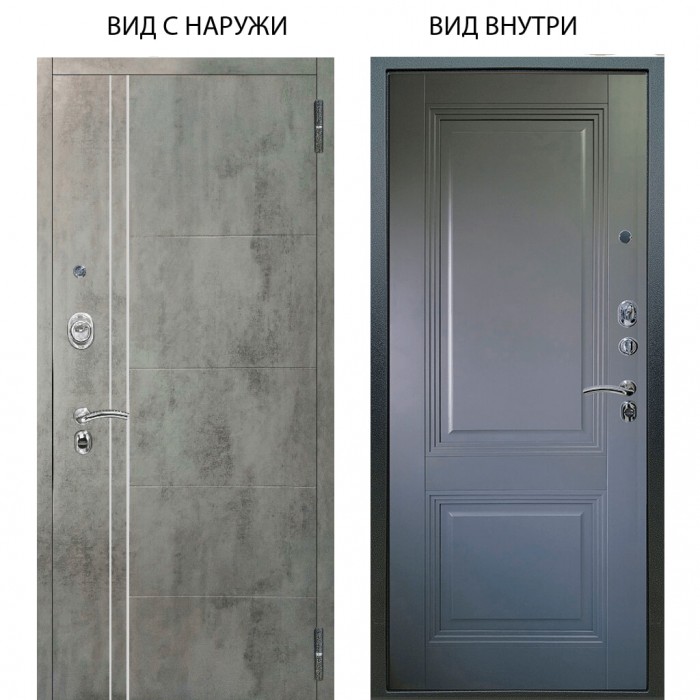 Люкс АС / Лофт Темный бетон / Соло Антрацит