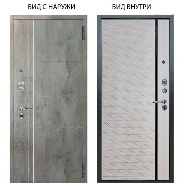 Люкс АС / Лофт Темный бетон / Тори Софт милк