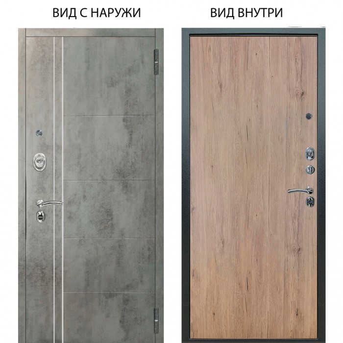 Люкс АС / Лофт Темный бетон / Элегант Рустик соломенный