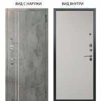 Люкс АС / Лофт Темный бетон / Элегант Софт милк