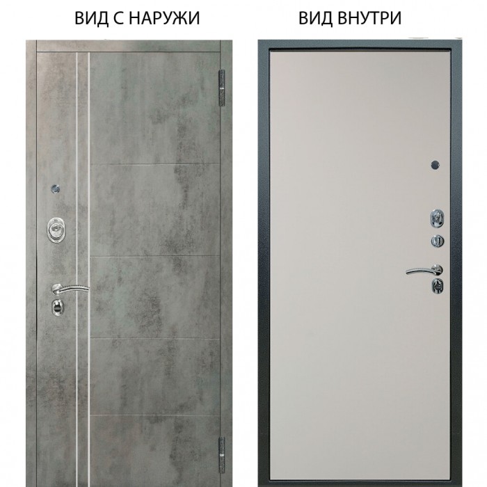 Люкс АС / Лофт Темный бетон / Элегант Софт милк