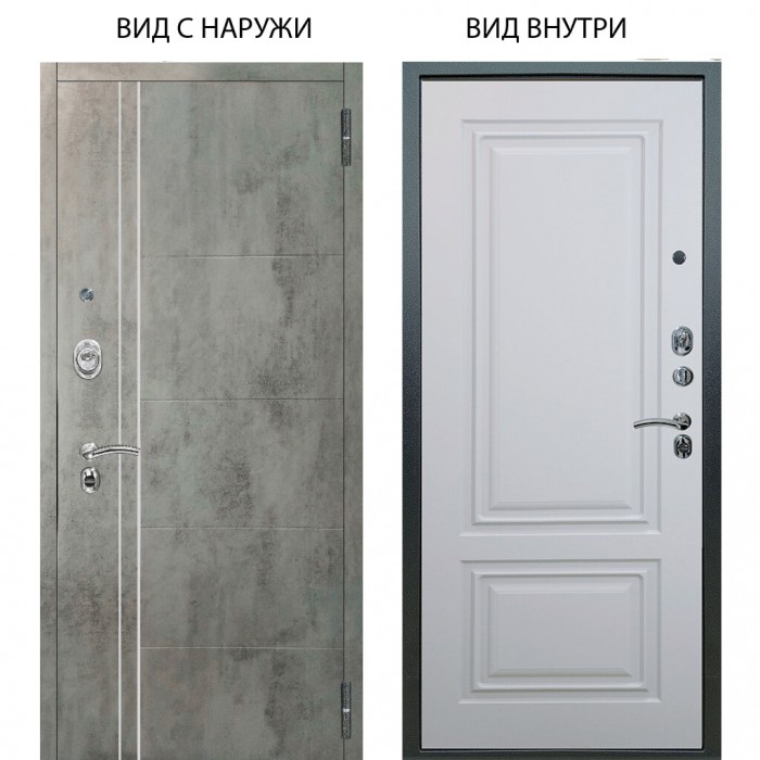 Люкс АС / Лофт Темный бетон / Элион Софт милк