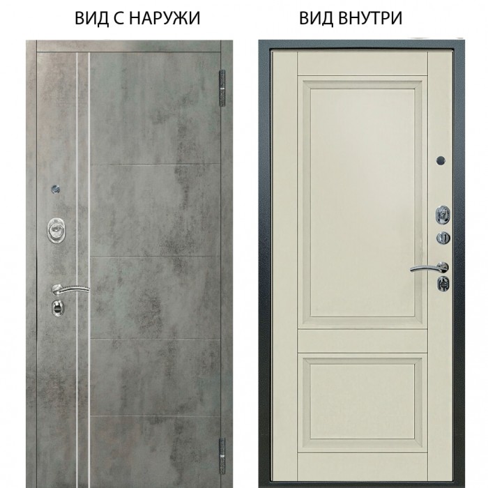 Люкс АС / Лофт Темный бетон / Анастасия 2 Ваниль винил