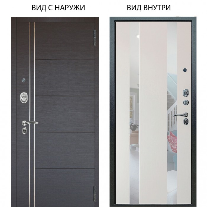 Люкс АС / Лофт Венге / Дуэт Белое дерево вставки Николь