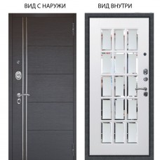 Люкс АС / Лофт Венге / Мэрелин Софт милк зеркало с фацетом и пескоструем