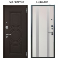 Люкс АС / Могадиш Эко софт графит / Дуэт Белое дерево вставки Изабель