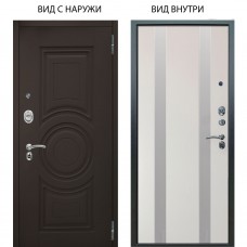 Люкс АС / Могадиш Эко софт графит / Дуэт Белое дерево вставки Изабель