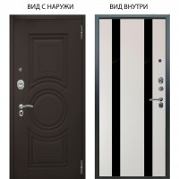 Люкс АС / Могадиш Эко софт графит / Дуэт Белое дерево вставки Кензо