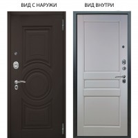 Люкс АС / Могадиш Эко софт графит / Каролина Белая эмаль