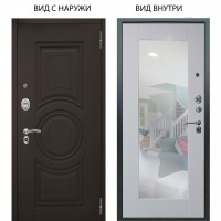 Люкс АС / Могадиш Эко софт графит / Милли Роял вуд белый