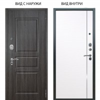 Люкс АС / Сабина Дуб филадельфия графит / Гауда Роял вуд белый