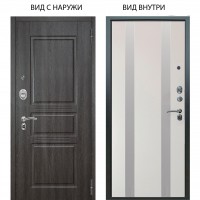 Люкс АС / Сабина Дуб филадельфия графит / Дуэт Белое дерево вставки Изабель