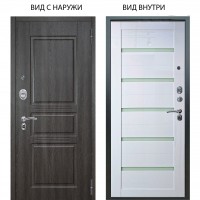 Люкс АС / Сабина Дуб филадельфия графит / Александра Белый глянец