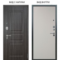 Люкс АС / Сабина Дуб филадельфия графит / Элегант Софт милк