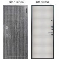 Люкс АС / Техно Дуб филадельфия графит / Агат Вельвет белый горизонт