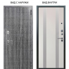 Люкс АС / Техно Дуб филадельфия графит / Дуэт Белое дерево вставки Изабель