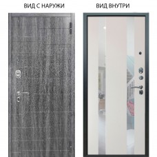 Люкс АС / Техно Дуб филадельфия графит / Дуэт Белое дерево вставки Николь