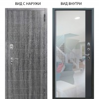 Люкс АС / Техно Дуб филадельфия графит / Магнум Черный софт