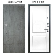 Люкс АС / Техно Темный бетон / Ариана Белая эмаль