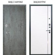 Люкс АС / Техно Темный бетон / Гауда Роял вуд белый