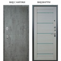 Люкс АС / Техно Темный бетон / Александра Белая лиственница