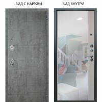 Люкс АС / Техно Темный бетон / Магнум Софт милк