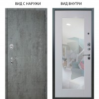 Люкс АС / Техно Темный бетон / Милли Роял вуд белый