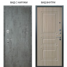 Люкс АС / Техно Темный бетон / Скиф Дуб филадельфия крем