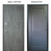 Люкс АС / Техно Темный бетон / Соло Антрацит