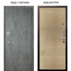 Люкс АС / Техно Темный бетон / Элегант Дорс светлый горизонт