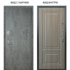 Люкс АС / Техно Темный бетон / Элион Дуб филадельфия крем